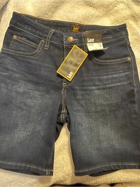 Lee women's Dark Blue Denim Shorts